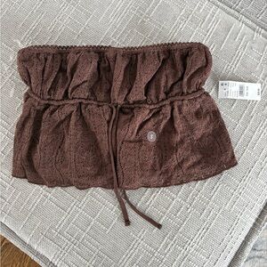PacSun Chocolate Lace Tube Top NWT